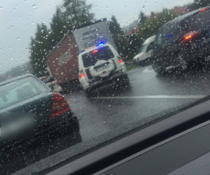 Wypadek na Zakopiance w Mogilanach: Tworzą się korki! [ZDJĘCIA]