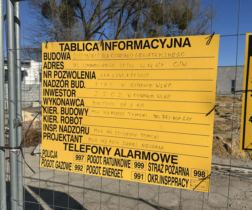 Ostrów. Geriatria zgodnie z planem