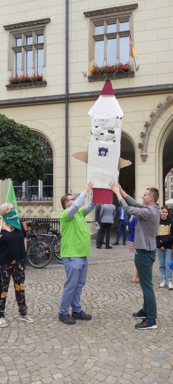 Protest przeciwko podwyżce cen biletów w MPK Wrocław