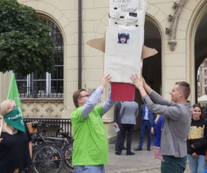 Protest przeciwko podwyżce cen biletów w MPK Wrocław