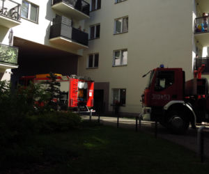 Wybuch butli w mieszkaniu na Białołęce