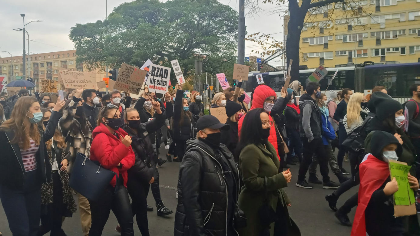 Protest kobiet w Szczecinie - 28.10.2020
