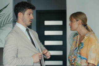 Barwy szczęścia, odcinek 3287. Justin (Jasper Sołtysiewicz), Ola (Michalina Robakiewicz)