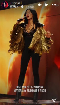 Steczkowska na próbach przed Opolem