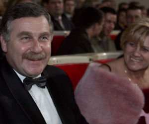 Jerzy Engel z żoną Urszulą