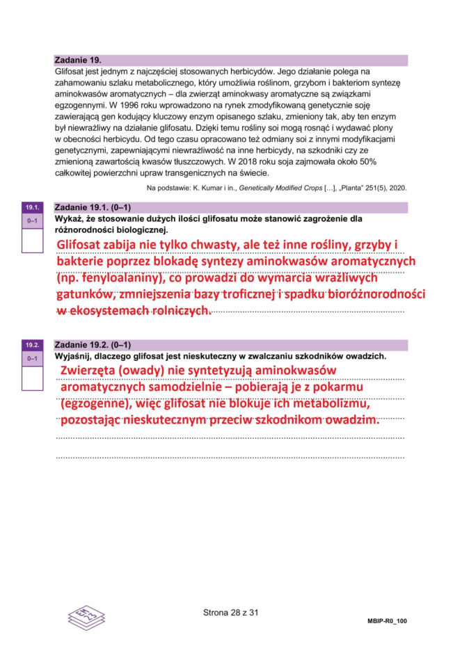 Matura próbna 2026 - biologia. Wszystkie odpowiedzi do arkusza CKE z biologii 14.01.2026