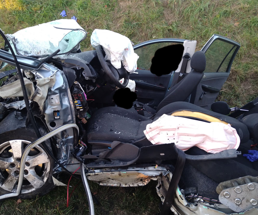 Wypadek w Mlecznej na drodze krajowej 8 