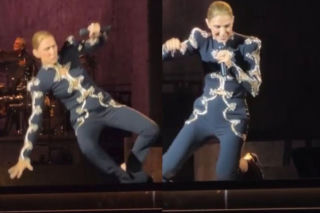 Celine Dion przewróciła się na scenie, a chwilę później zaliczyła kolejną wpadkę. Tak zareagowali fani