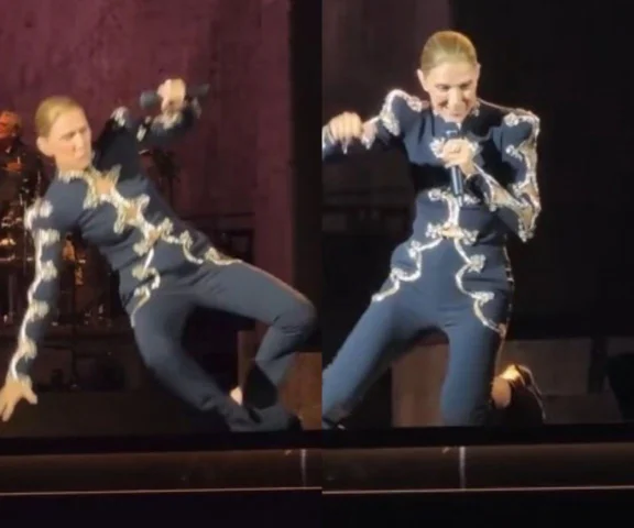 Celine Dion przewróciła się na scenie. Była reakcja!