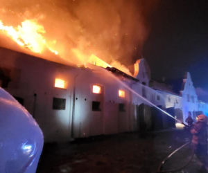 Pożar stadniny w Mosznie