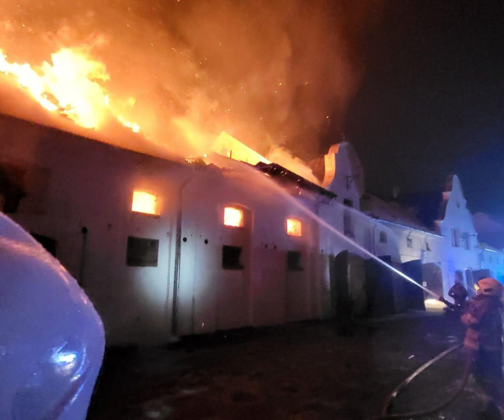 Pożar stadniny w Mosznie