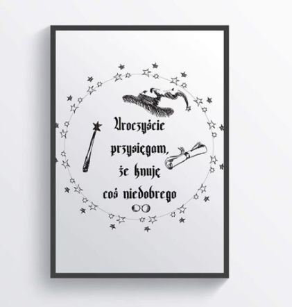 Plakat z cytatem