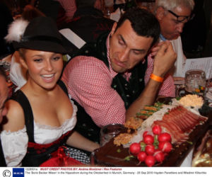 Władymir Kliczko i Hayden Panettiere