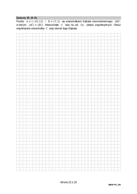 Matura 2021 matematyka. Odpowiedzi do zadań otwartych z arkusza CKE