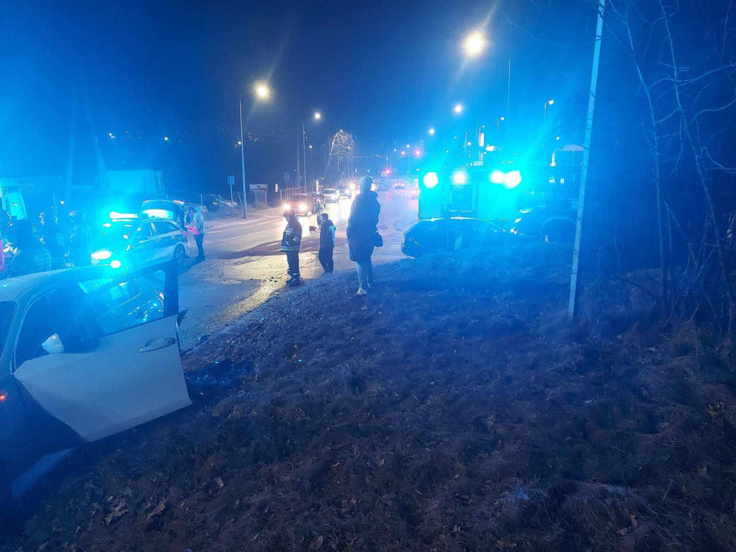Wypadek na skrzyżowaniu 6-go Września i Miodowej  w Starachowicach