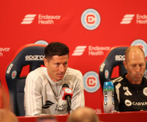 Robert Lewandowski na konferencji Chicago Fire