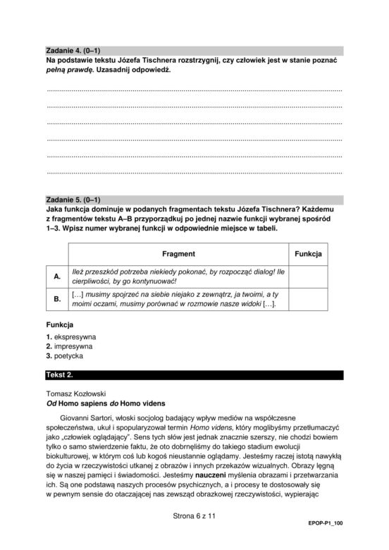 Matura 2023: polski. Arkusze CKE i odpowiedzi. Poziom podstawowy [Formuła 2015]	