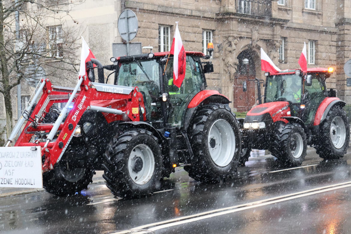 Protest rolników w Poznaniu 