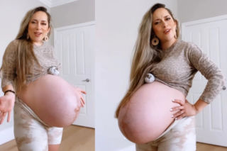 Ale jesteś wielka, Czekasz na bliźniaki?. Ta mama otwarcie mówi o #bodyshamingu w ciąży