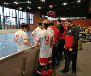 Sportowcy zagrali w Hali Stulecia Cracovii przy Błoniach, stworzonej specjalnie dla osób niepełnosprawnych