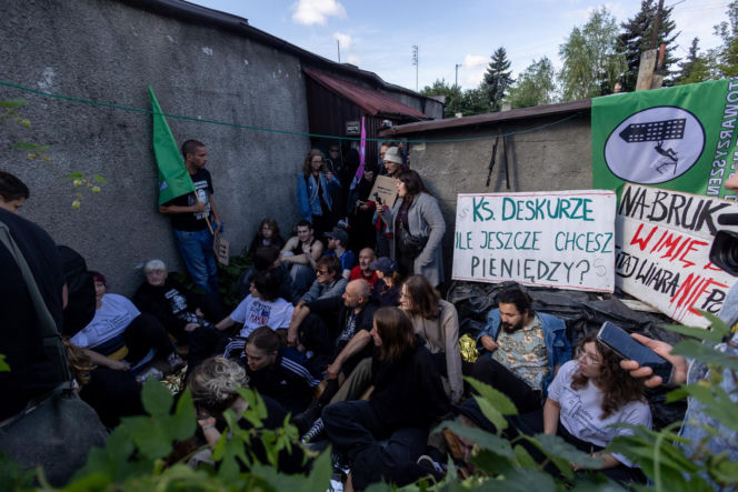 Blokada eksmisji na Osiedlu Maltańskim