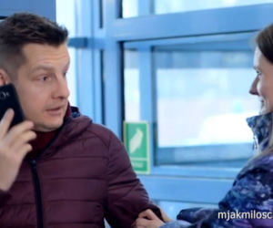 M jak miłość odc. 1511. Franka (Dominika Kachlik), Paweł (Rafał Mroczek)