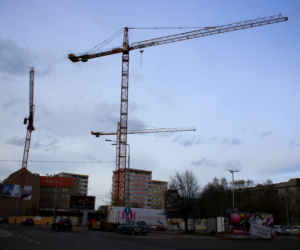 Hanza Tower - plac budowy