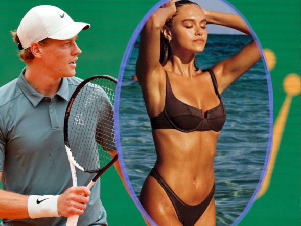 Jannik Sinner powrót na tron świętował z piękną modelką! To jego dziewczyna