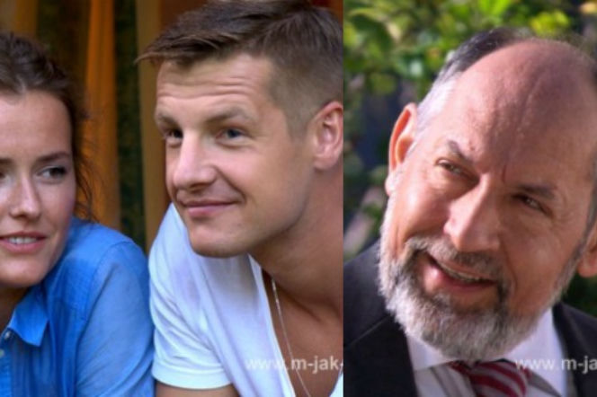 M jak miłość. Paweł Zduński (Rafał Mroczek), Ala (Olga Frycz), Stefan (Zbigniew Waleryś)