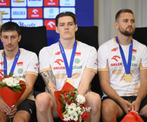 Złoci medaliści ME przywitani przez kibiców na lotnisku