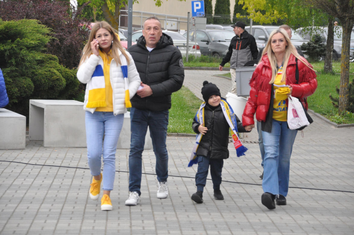 Kibice Industrii Kielce przed meczem z SC Magdeburg