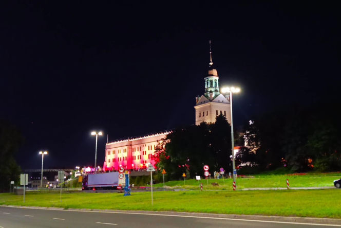 Nowa iluminacja Zamku Książąt Pomorskich w Szczecinie