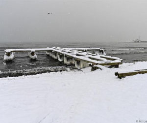 Zima 2021 w Sopocie. Kurort pod grubą warstwą śniegu 11.02.2021 r.
