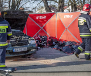 Wypadek Błonie k. Warszawy. Motocyklista nie żyje