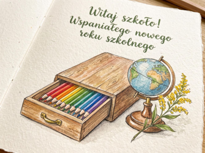 kartka na rozpoczęcie roku szkolnego