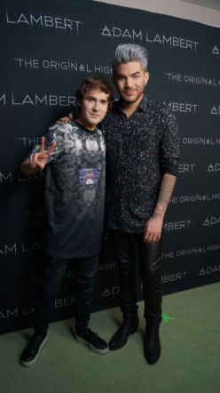 Adam Lambert z dziennikarzem ESKA.pl, Robertem Choińskim

