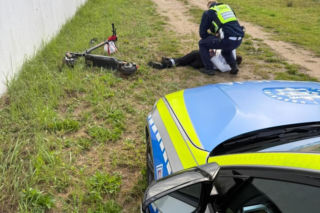 20-latek uciekał przed policją na hulajnodze. Teraz musi zapłacić kilka tysięcy złotych