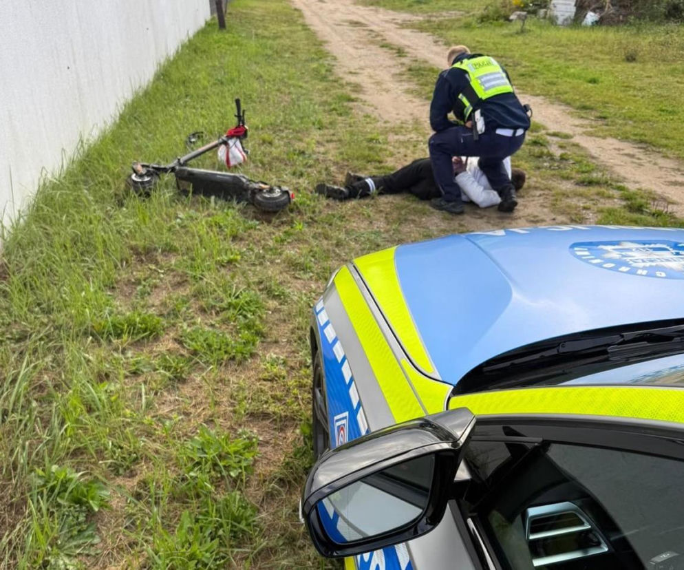 20-latek uciekał przed policją na hulajnodze. Teraz musi zapłacić kilka tysięcy złotych