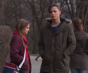 Pierwsza miłość odc. 2269. Krystian (Patryk Pniewski), Marta (Joanna Jarmołowicz)