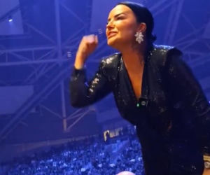 Kamila Wybrańczyk podczas walki Artura Szpilki na KSW