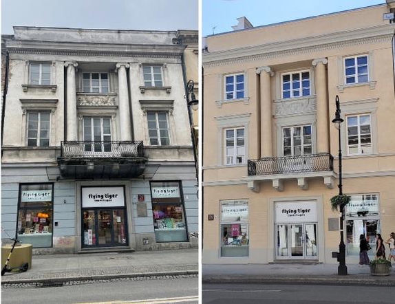 Tę kamienicą kupił dla córki Alfredo Frassati. Działał w niej pasaż Italia i mieszkał Julian Tuwim. Właśnie przeszła remont