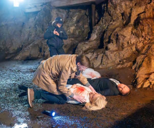 Pierwsza miłość, odcinek 4150. Emilka (Anna Ilczuk), Mateusz (Lesław Żurek)