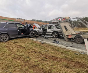 Wypadek na S5 w Pawłówku pod Bydgoszczą. Jedna osoba ranna [ZDJĘCIA]