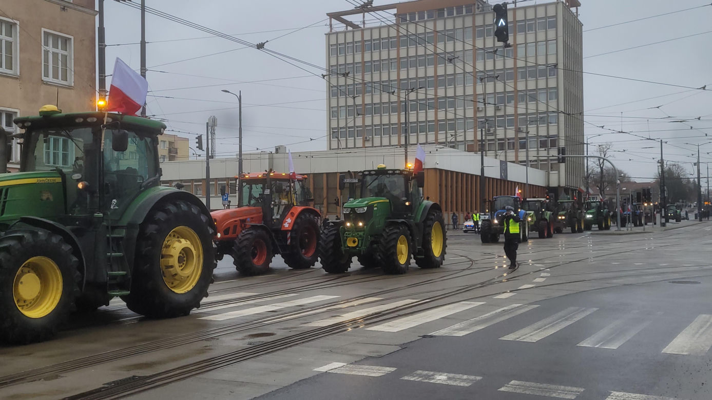 Protest rolników w Olsztynie, 20 lutego 