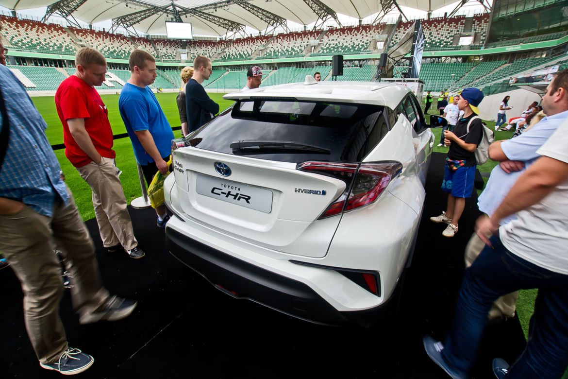 Toyota C-HR, prezentacja Stadion Legii