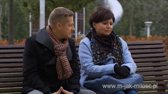 M jak miłość. Marysia (Małgorzata Pieńkowska), Piotrek Zduński (Marcin Mroczek)