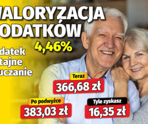 Waloryzacja dodatków 4,46%
