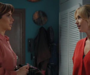 M jak miłość odc. 1919. Kama (Michalina Sosna),  Ania (Alina Szczegielniak)