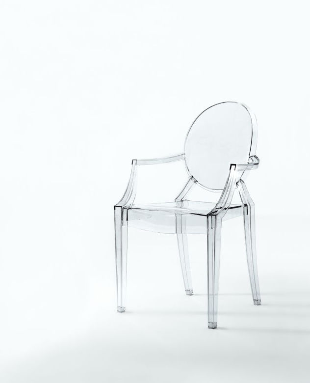 Komplet 4 krzeseł LOUIS GHOST, KARTELL