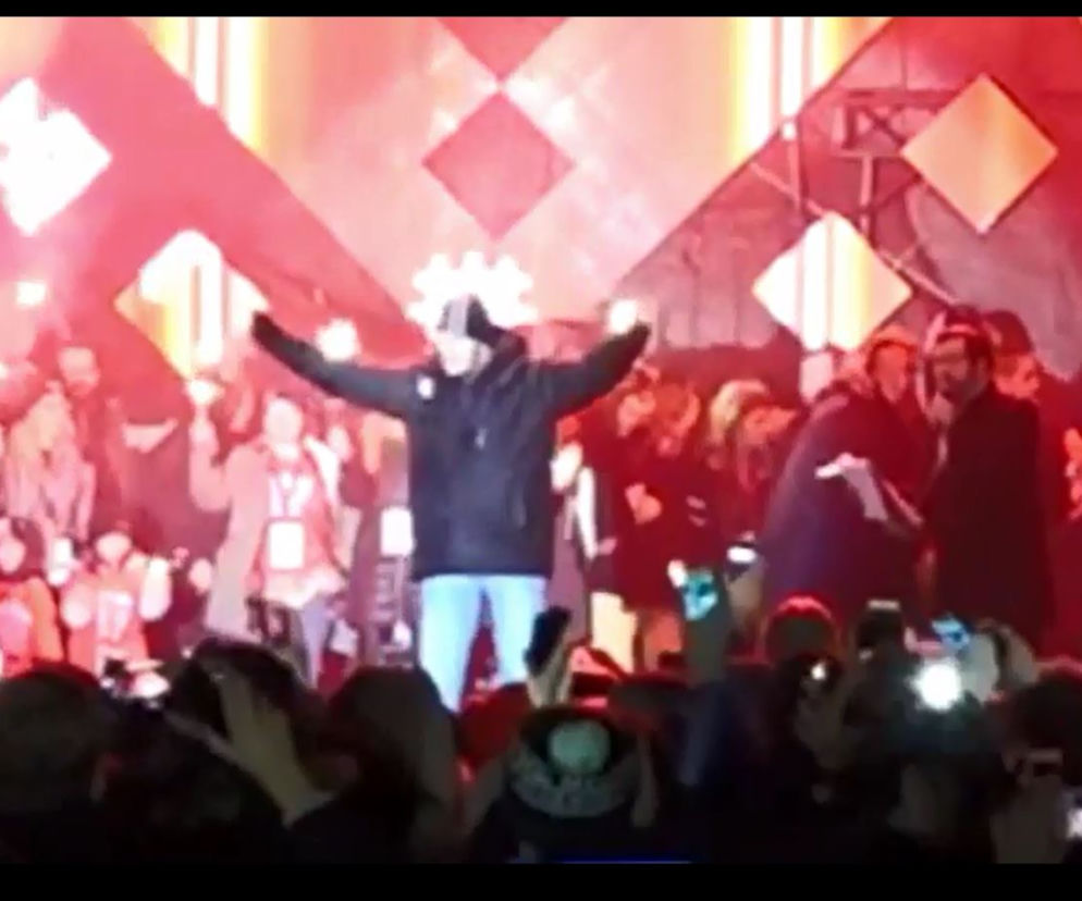 Moment ataku na prezydenta Gdańska Pawła Adamowicza.